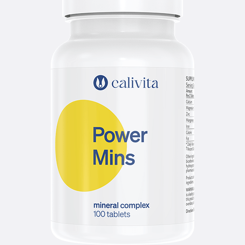 Minerály Calivita Power Mins Komplex Minerálov - 100 tabliet