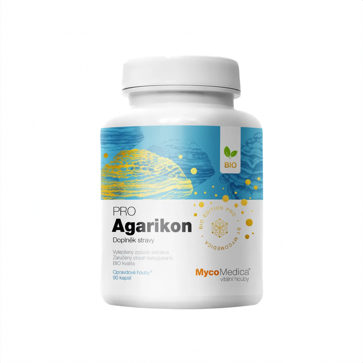 MycoMedica Agarikon PRO 90 rastlinných kapsúl