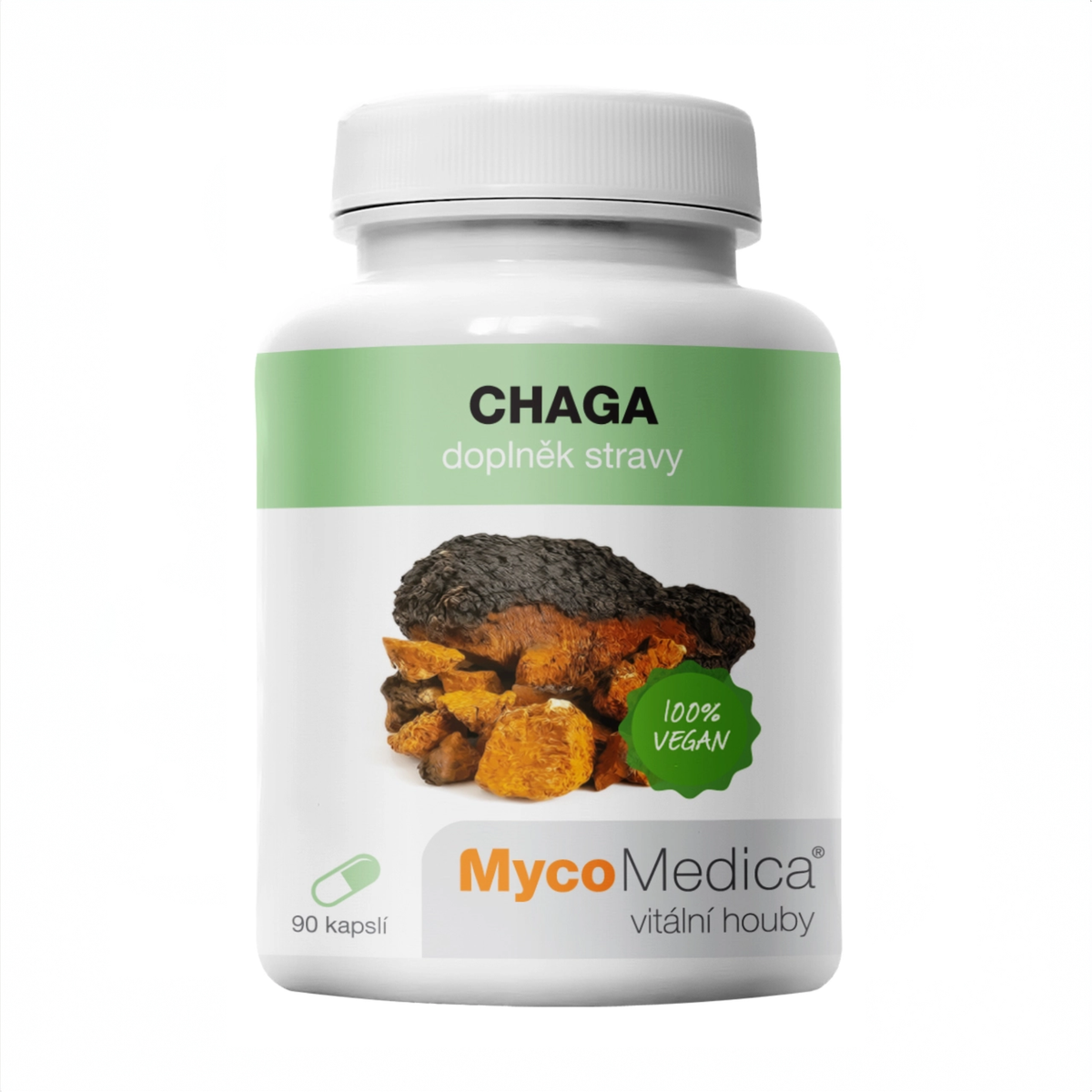 MycoMedica Chaga 90 rastlinných kapsúl