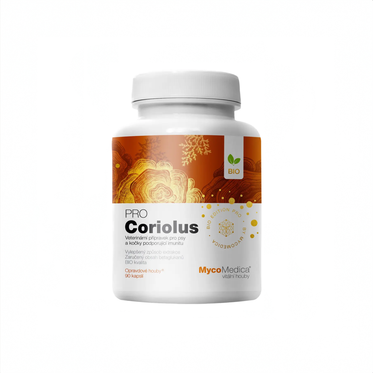 MycoMedica Coriolus PRO 90 rastlinných kapsúl