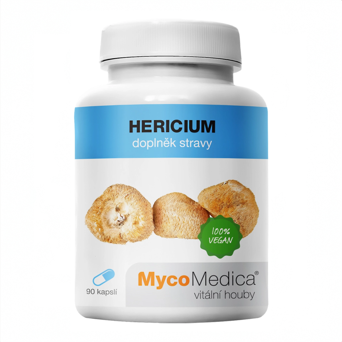 MycoMedica Hericium 90 rastlinných kapsúl