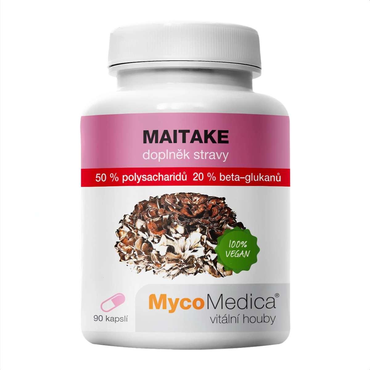 MycoMedica Maitake 50 % 90 rastlinných kapsúl