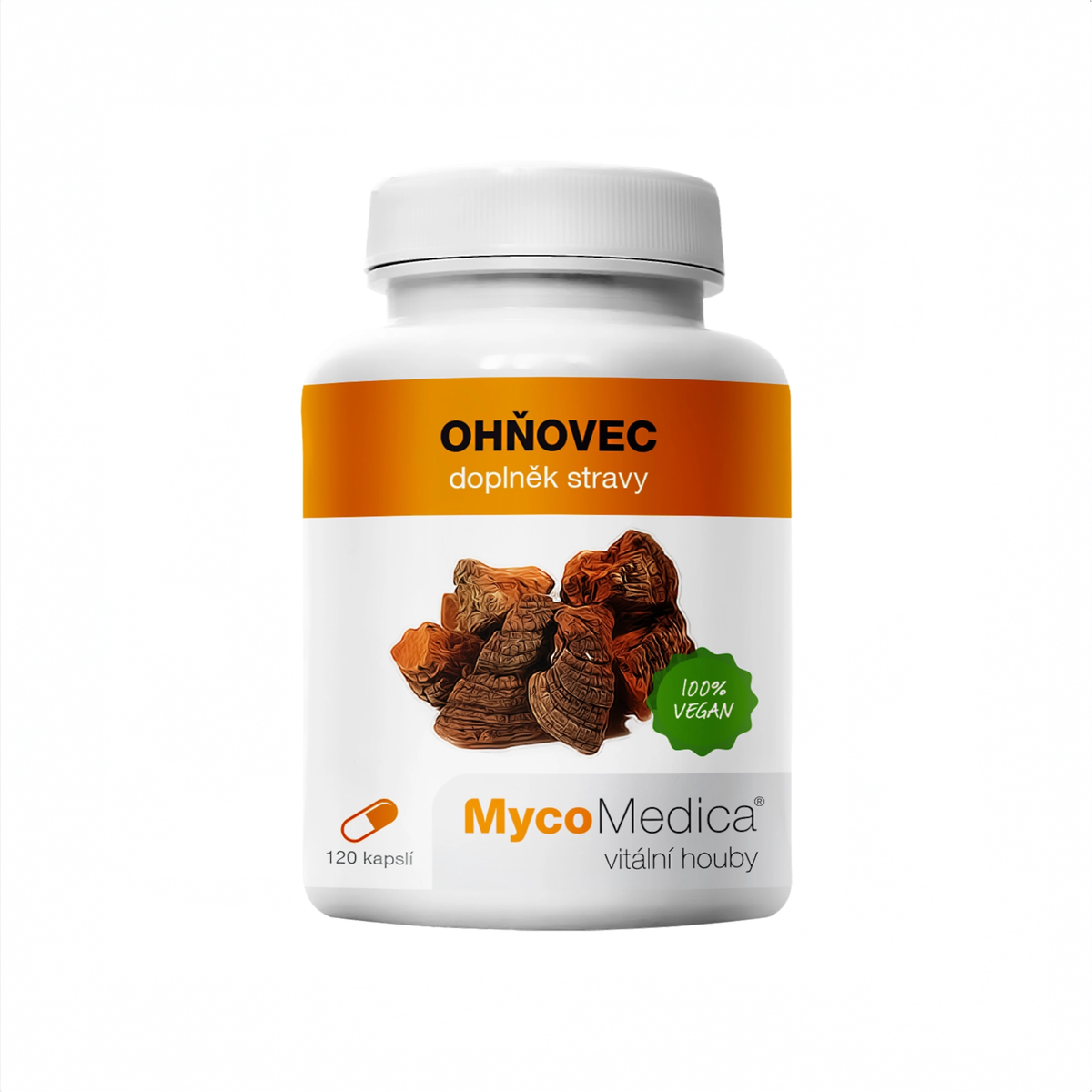 MycoMedica Ohňovec 90 rastlinných kapsúl