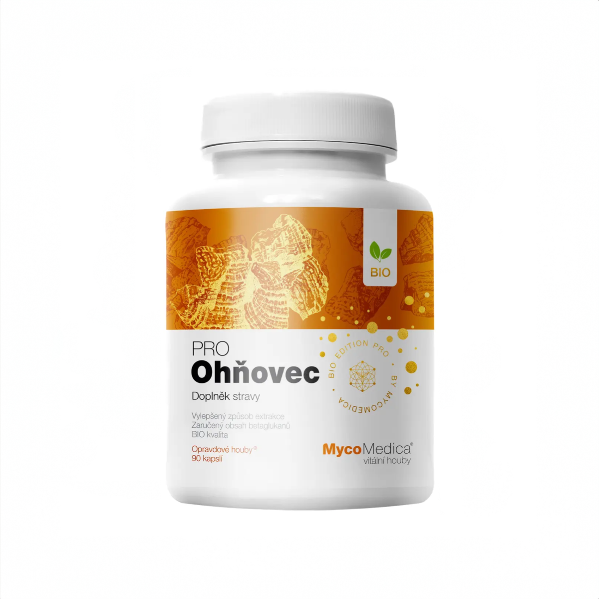 MycoMedica Ohňovec PRO 90 rastlinných kapsúl