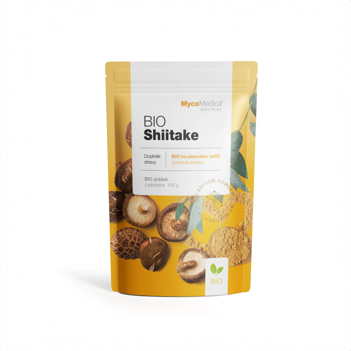 MycoMedica BIO Shiitake v prášku 100 g