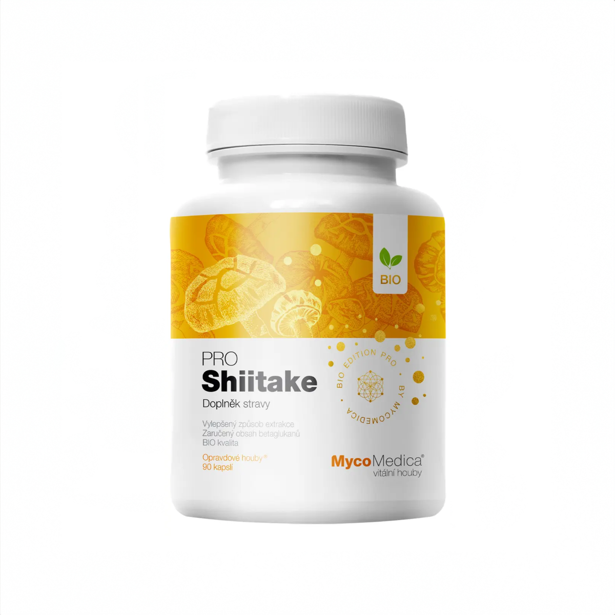 MycoMedica Shiitake PRO 90 rastlinných kapsúl
