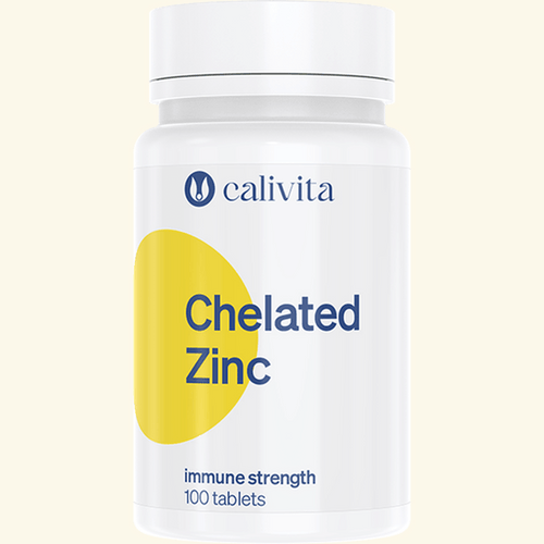 Calivita Chelated Zinc 100 tabliet - Organický Zinok